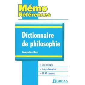 DICTIONNAIRE DE PHILOSOPHIE