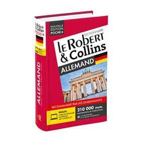Dictionnaire Robert et Collins poche + allemand - Grand Format Edition 2021 Edition bilingue français-allemand