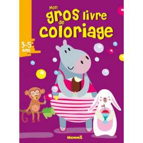 Mon gros livre de coloriage (Hippopotame)