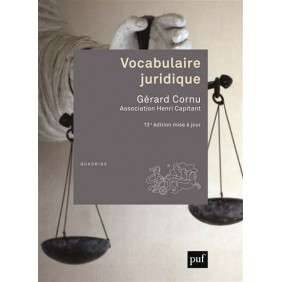 VOCABULAIRE JURIDIQUE - GERARD CORNU