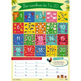 Les nombres de 1 à 20