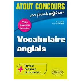 VOCABULAIRE ANGLAIS