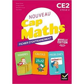 Maths CE2 Cycle 2 CAP Maths - Fichier entrainement, cahier géométrie, livret problèmes et énigmes