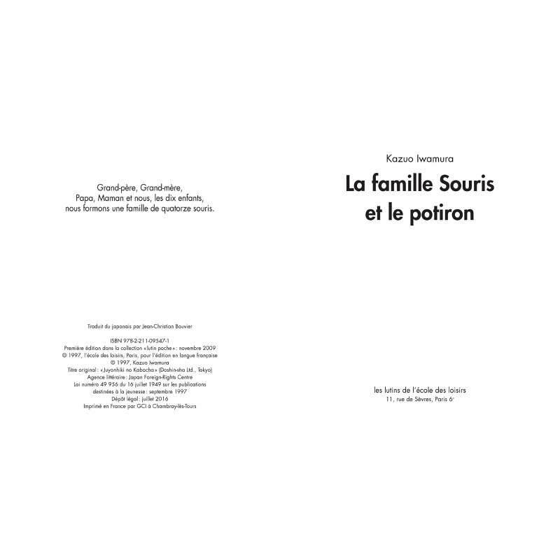 La famille Souris et le potiron