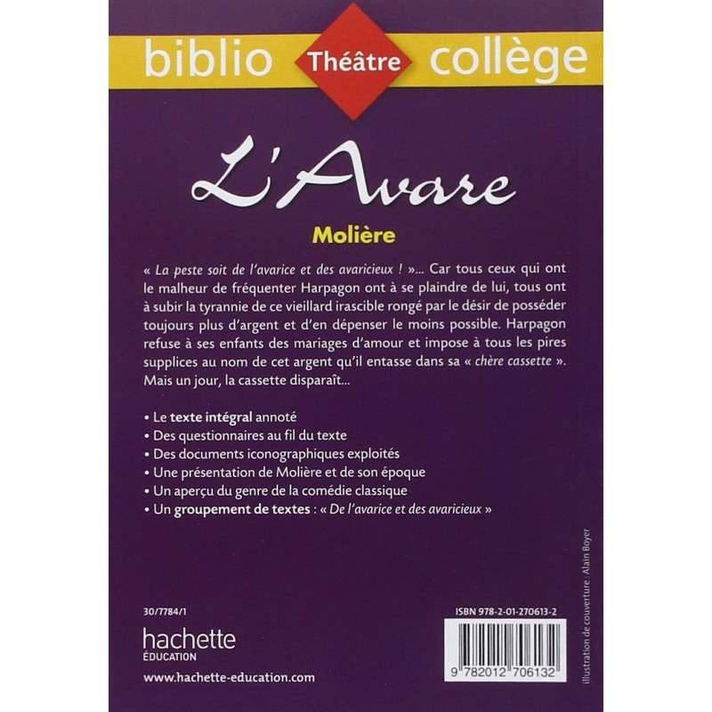 Bibliocollège - L'Avare, Molière