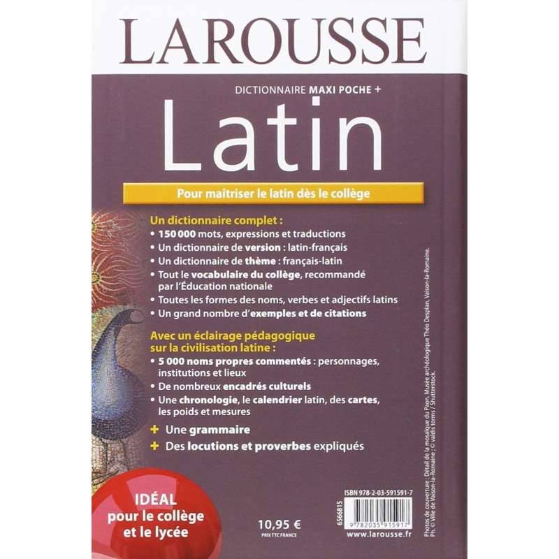 Dictionnaire Larousse maxi poche plus Latin