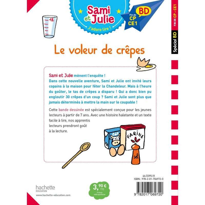 Sami et Julie BD : Le voleur de crêpes