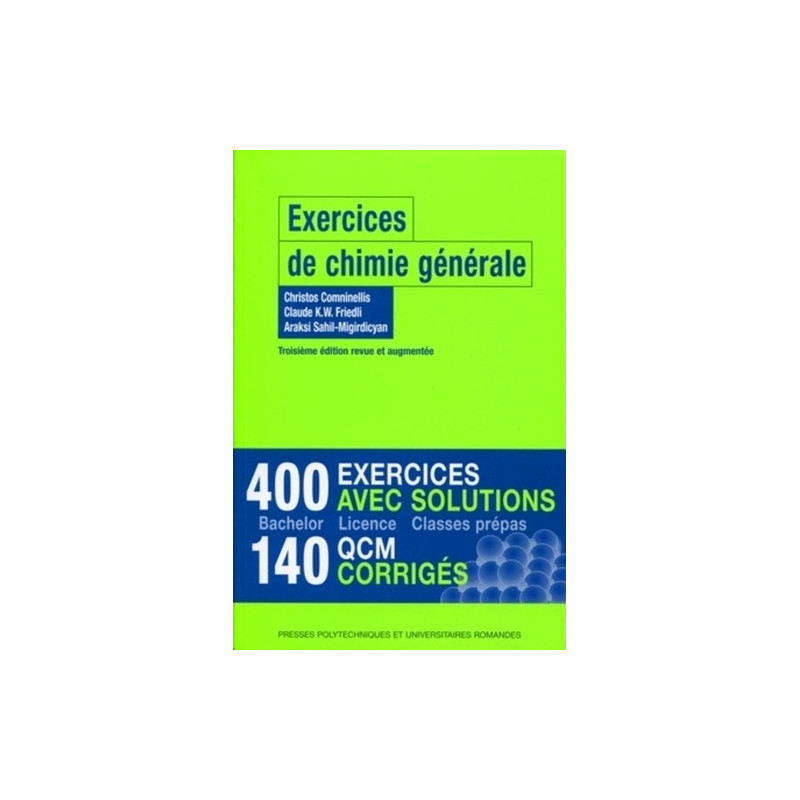 Exercices de chimie générale