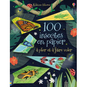 100 insectes en papier à plier et à faire voler