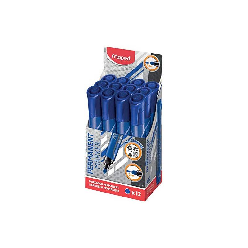 Marqueur PERMANENT JUMBO pointe ronde Couleur bleue