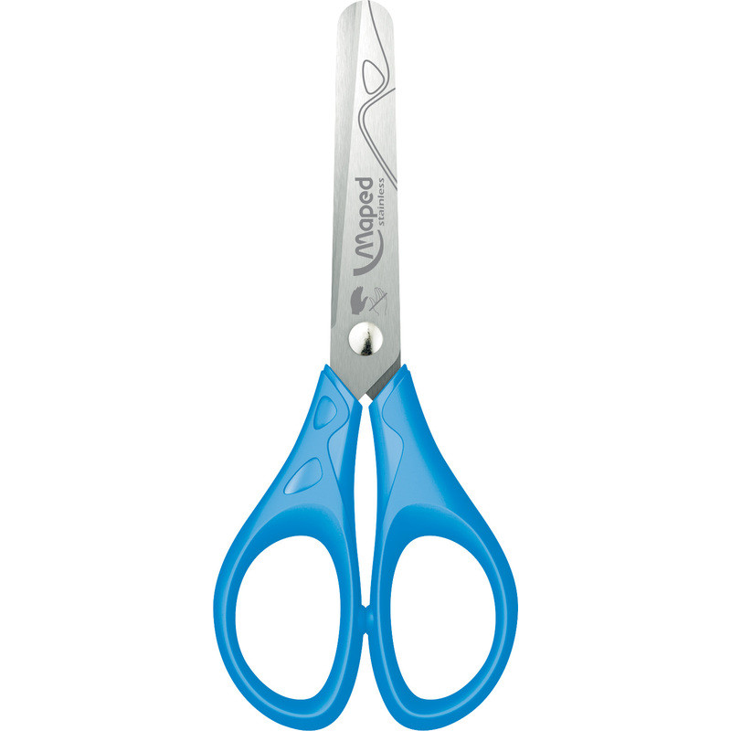 Maped Scissors Essentials, 13 CM, gaucher, symétrique, couleurs assorties