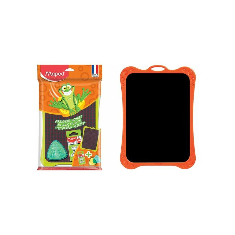 Maped Ardoise en plastique, uni/quadrillé, incl. Accessoires