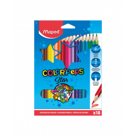 MAPED ColorPeps Classic, 18 couleurs, triangulaire