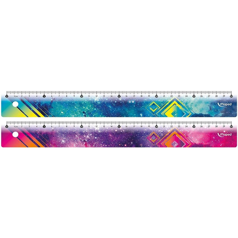 Règle MAPED cosmic 30CM assorti 1 stuk prix pour une pièce