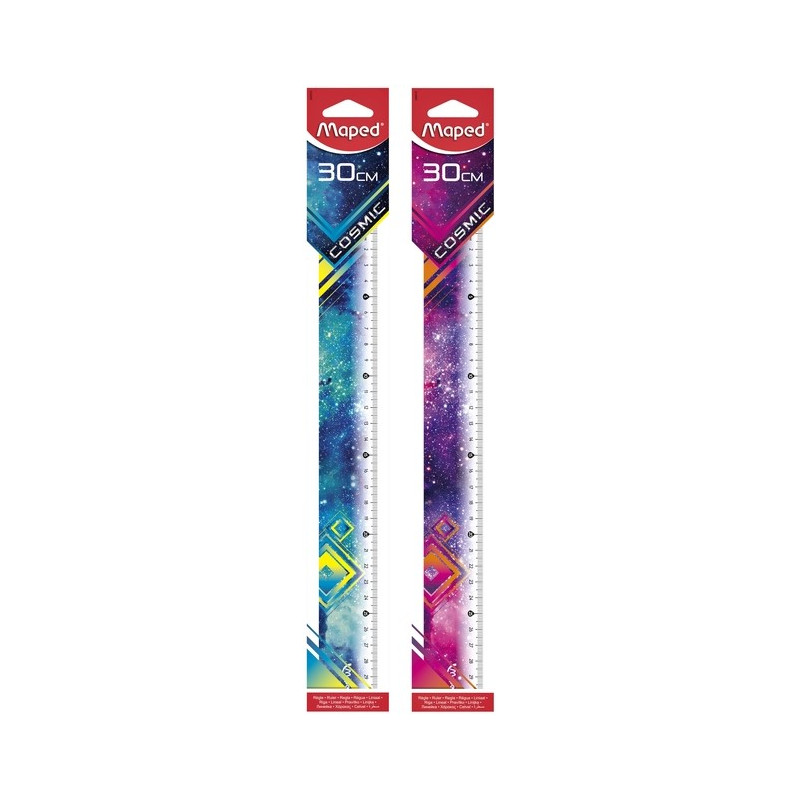 Règle MAPED cosmic 30CM assorti 1 stuk prix pour une pièce
