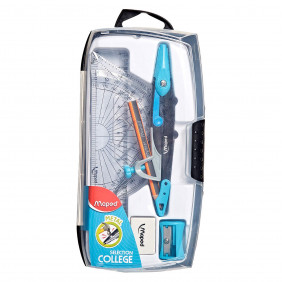 Maped boîte à compas Metal Open, 8 pièces