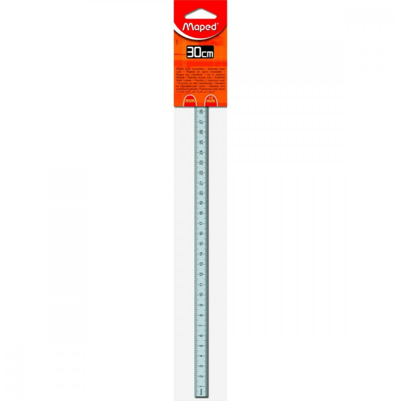 Règle en acier inoxydable - 30 cm - Maped