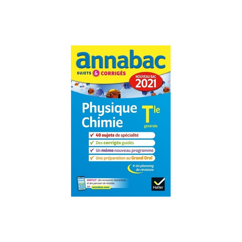 Physique Chimie Spécialité Tle générale - Sujets et corrigés