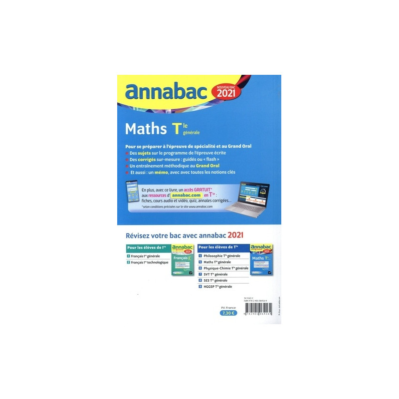 Maths Spécialité Tle générale - Sujets et corrigés