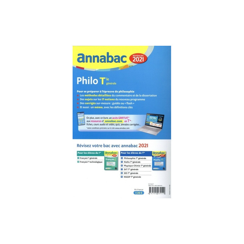 Philosophie Tle générale - Sujets et corrigés