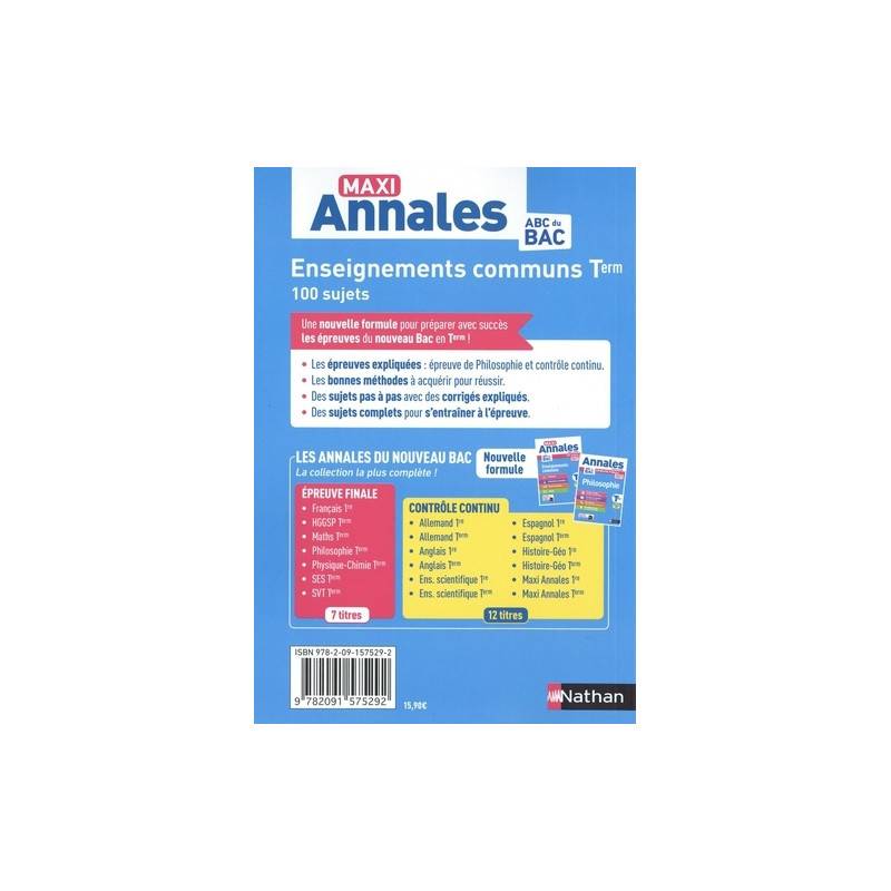 Enseignements communs Tle