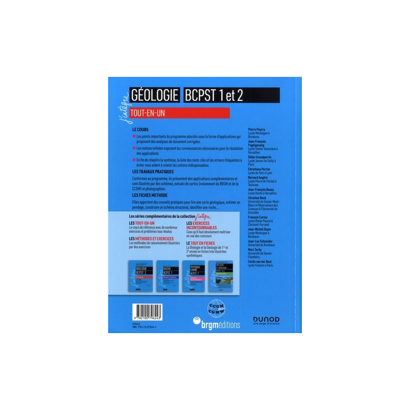Géologie tout-en-un BCPST 1 et 2