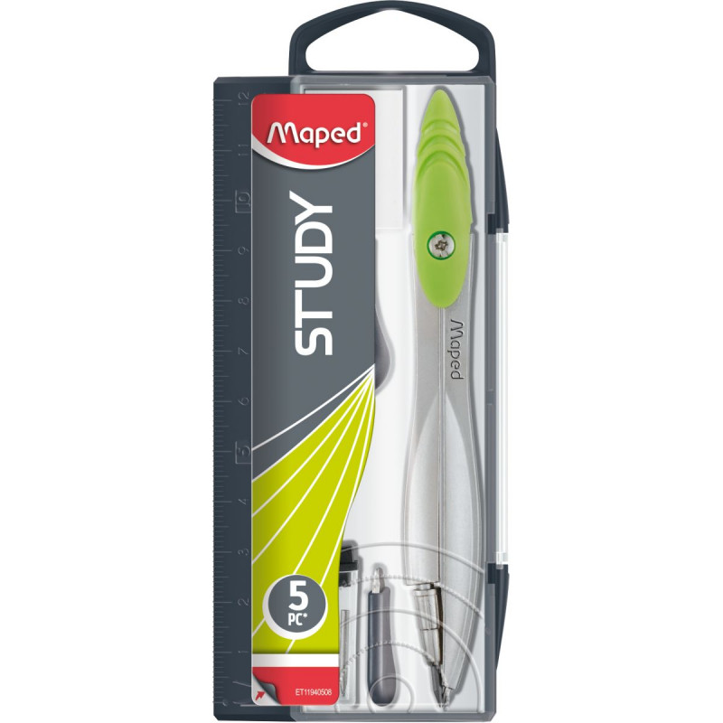 Compas D'étude Avec Etui+5 Accessoires