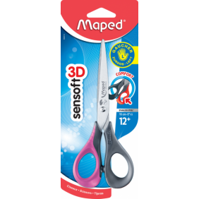 Maped Ciseaux Sensoft, 16 Cm, Pour Gauchers, A Bouts Pointus 1 Stuk