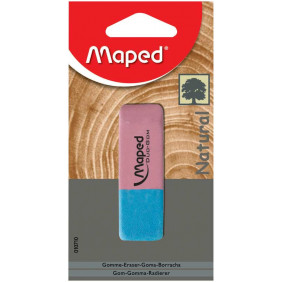 Maped gomme Duo-Gom format large, blister de 1 pièce