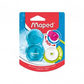 Maped Loopy Translucide gomme et taille-crayon avec recharge