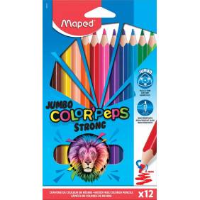 Maped 12 crayon de couleur Color'Peps Jumbo Strong