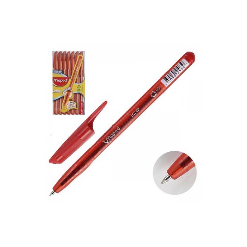 Stylo A Bille Ice Rouge Maped