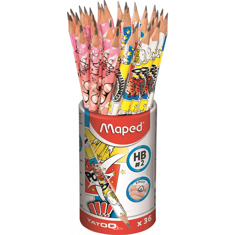 Crayon à papier HB MAPED TATOO Vendu à l'unité