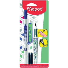 Maped 1 Roller + 2 Cartouches + 1 Effaceur - Coloris aléatoire