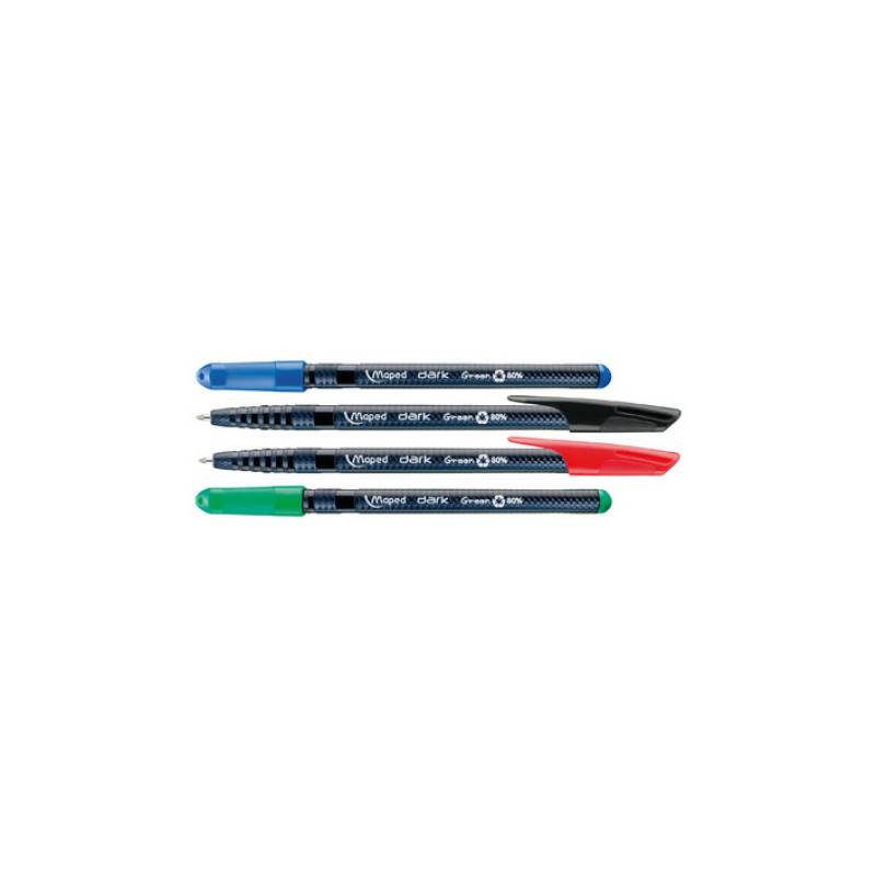 Maped Stylo-bille DARK Green, couleur d'encre: rouge