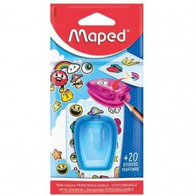 Maped Stick'Art Taille-crayon et autocollants Couleurs assorties