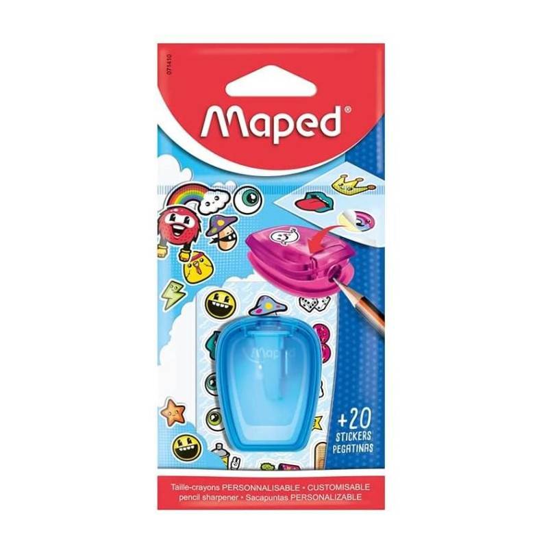 Maped Stick'Art Taille-crayon et autocollants Couleurs assorties