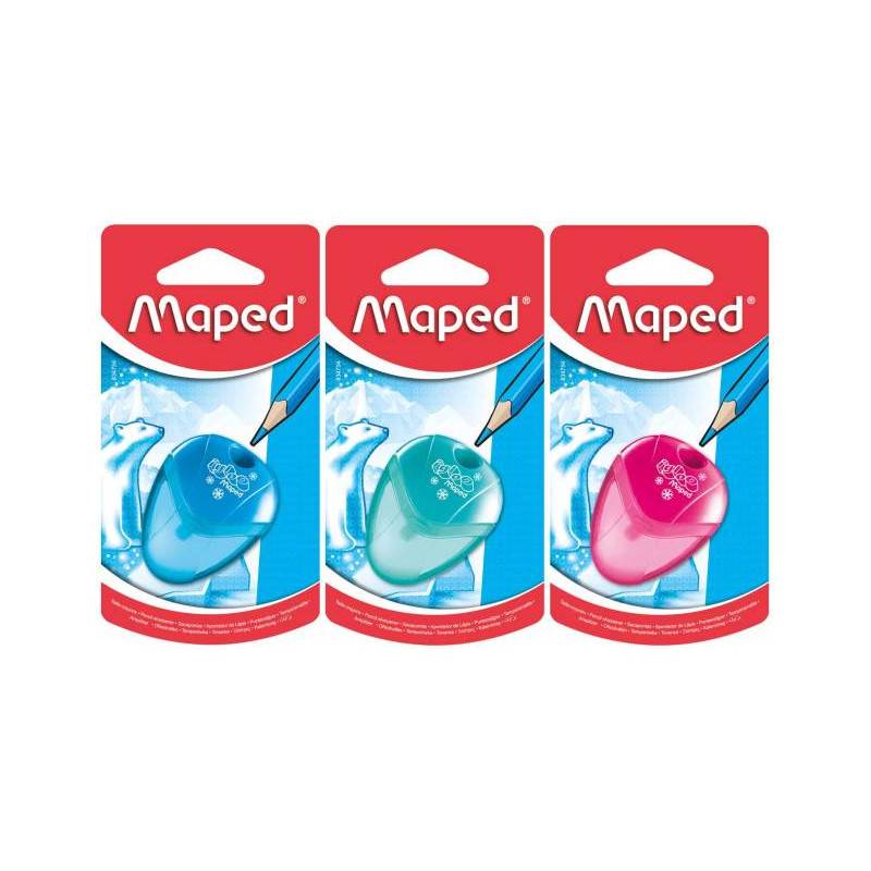 Maped I-Gloo Taille-crayon 1 trou, couleurs assorties