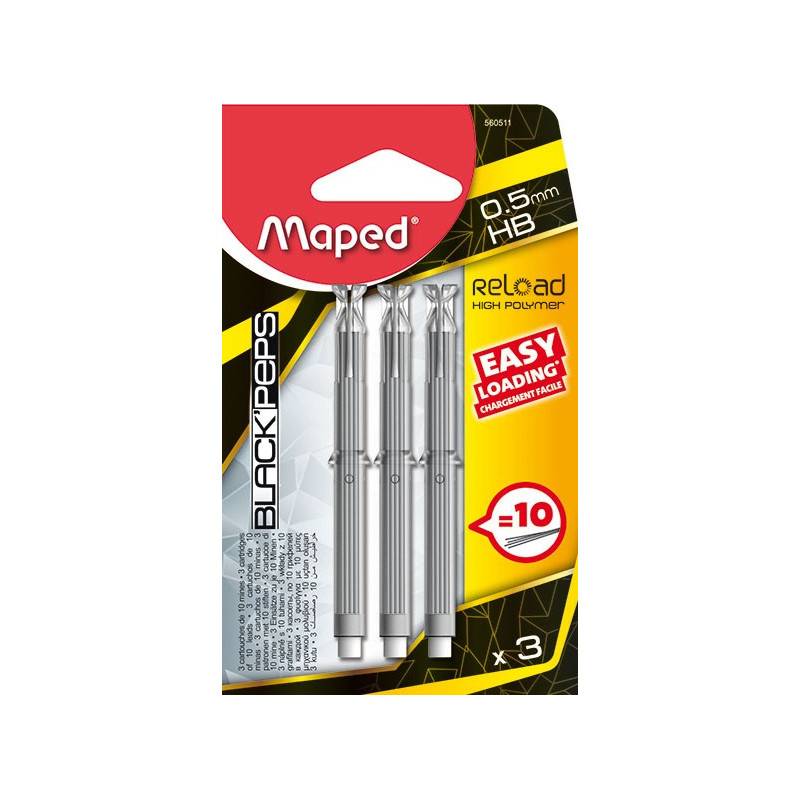 MINES HB 0.5mmx03 RELOAD SOUS BLISTER "MAPED"