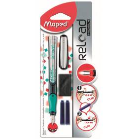 Maped 222720 Stylo bille Noir, Argent