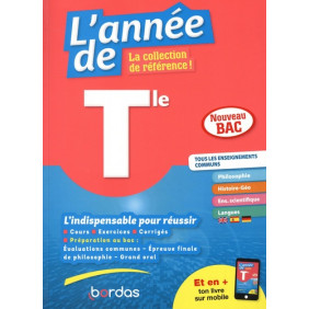 L'année de Tle Tous les enseignements communs