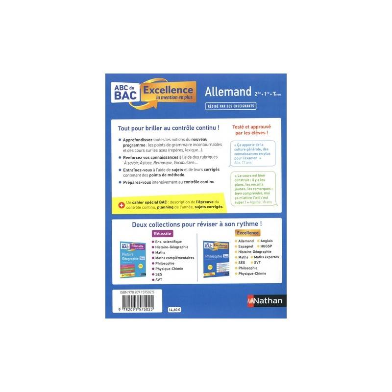 Allemand 2de 1re Tle