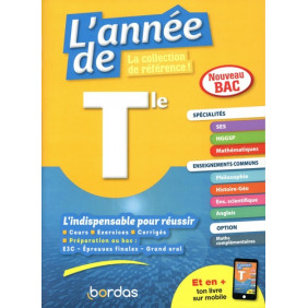 L'année de Tle spécialités SES / HGGSP / maths + enseignements communs