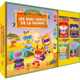 Les mini-héros de la savane - Avec quatre marionnettes à doigts