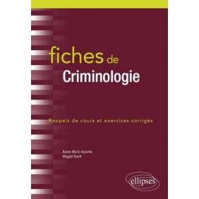 Fiches de criminologie