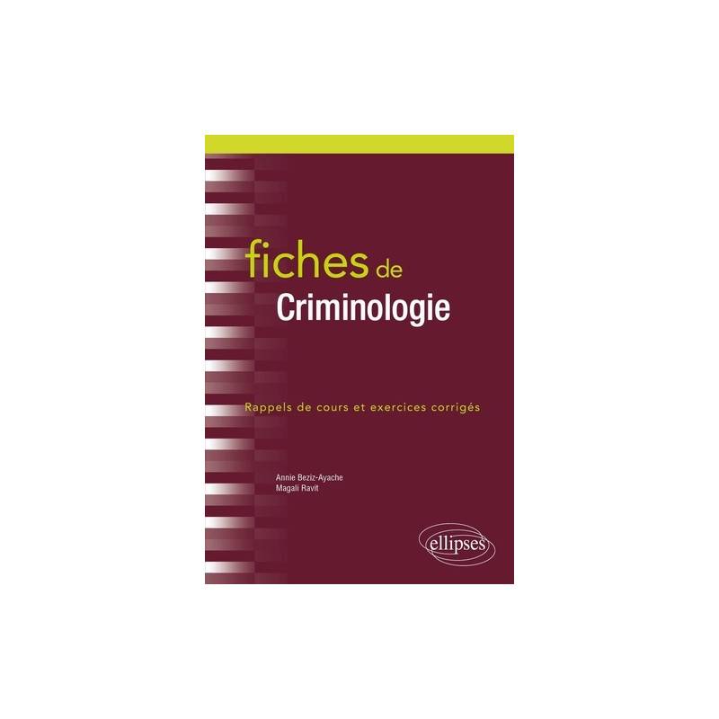 Fiches de criminologie