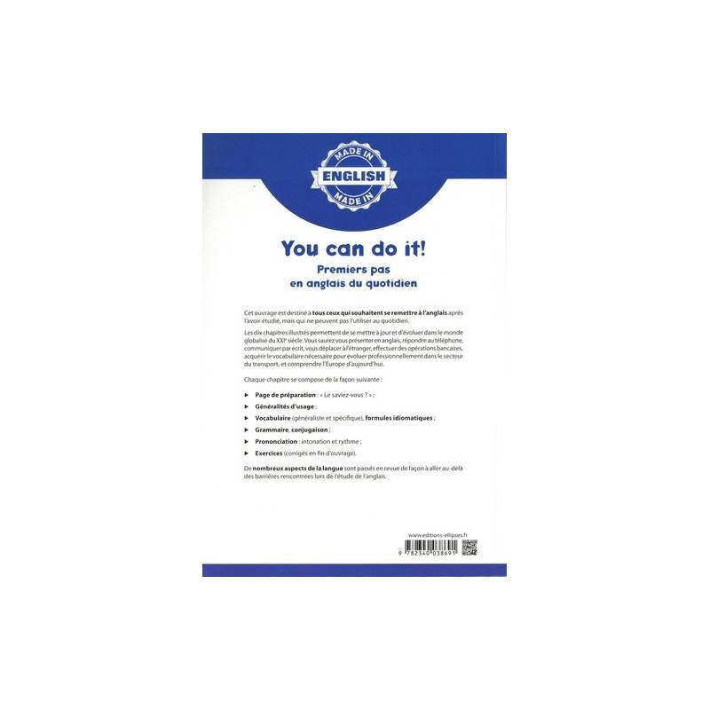 You can do it ! A1/A2 - Premiers pas en anglais du quotidien
