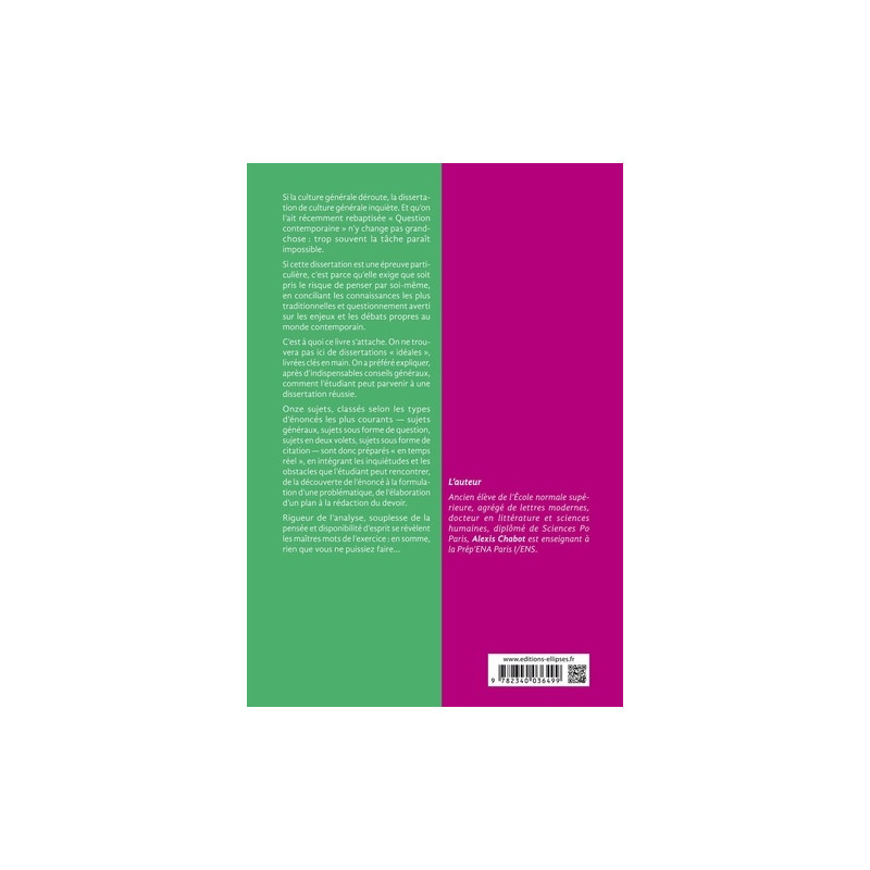 Culture générale - Méthodologie de la dissertation
