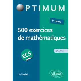 500 exercices de mathématiques en ECS - 1re année