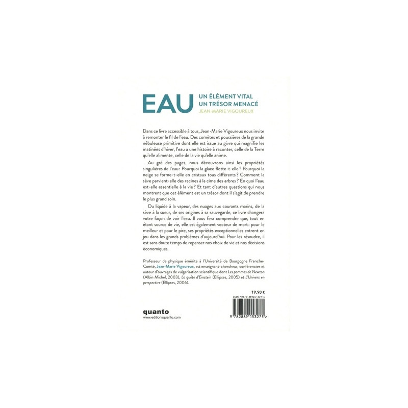Eau - Un élément vital, un trésor menacé - Grand Format